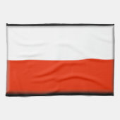 Polen-Flagge Geschirrtuch (Horizontal)