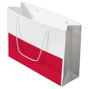 Polen-Flagge Große Geschenktüte