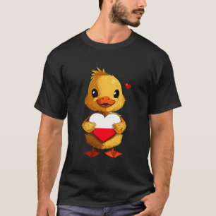 Polen Flagge Herz Ente Polnische Wurzeln Polnische T-Shirt