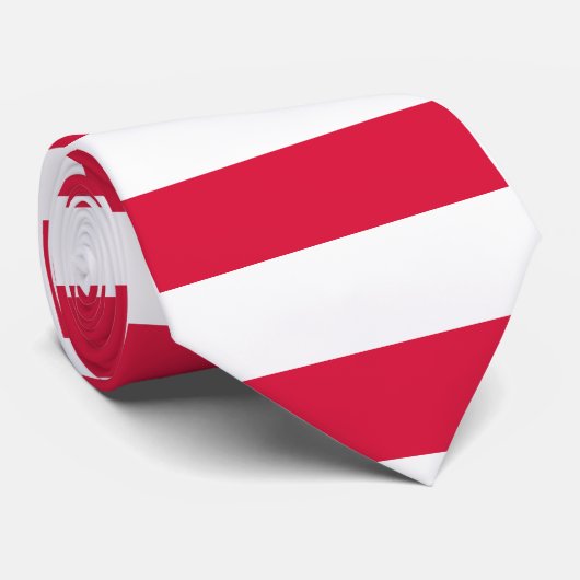 Polen-Flagge Krawatte (Gerollt)