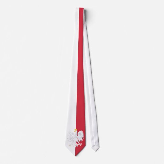 Polen-Flagge Krawatte (Vorderseite)