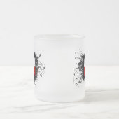 Polen-Flagge Mattglastasse (Mittel)