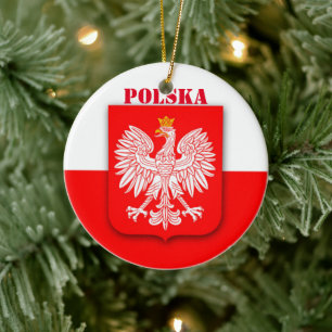 Polen Flagge Patriotisch Fußball Polska Keramik Ornament