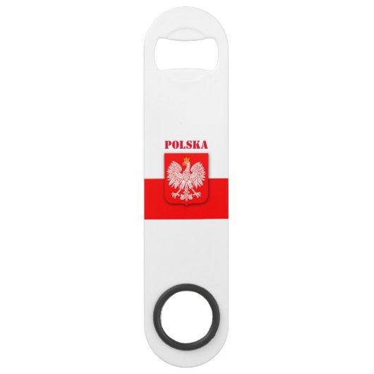 Polen Flagge Patriotischer Fußball Polska Speed Flaschenöffner (Vorderseite)