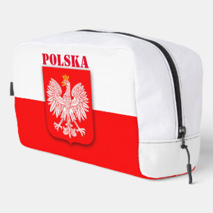 Polen Flagge Polska Patriotischer Fußball Waschbeutel