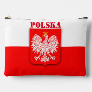 Polen Flagge Polska Patriotischer Fußball Zubehörtasche