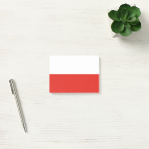 Polen-Flagge Post-it Klebezettel
