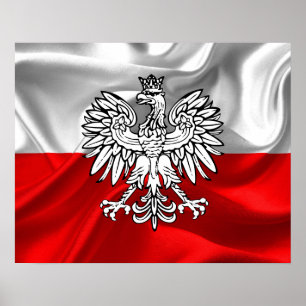 Polen-Flagge Poster