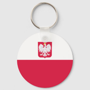 Polen-Flagge Schlüsselanhänger