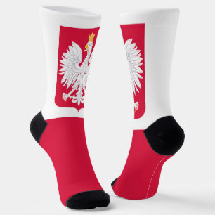 Polen-Flagge Socken