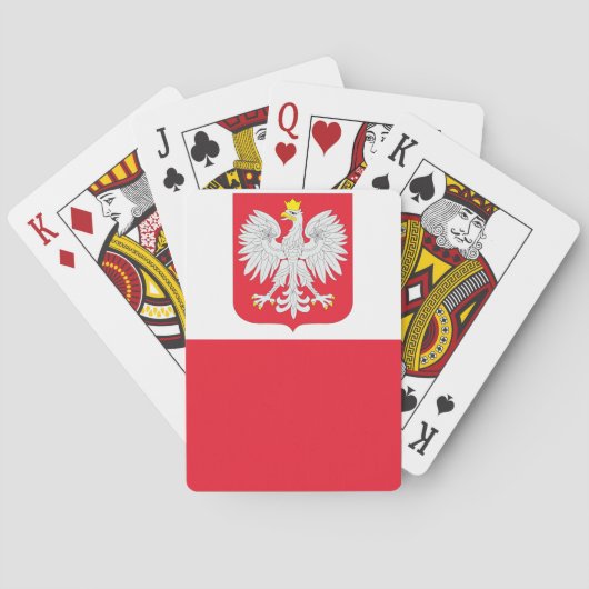 Polen-Flagge Spielkarten (Rückseite)