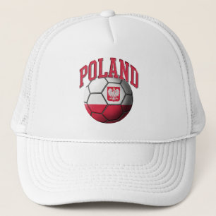 Polen-Flaggen-Fußball-Hut Truckerkappe