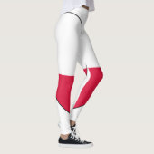 Polen-Flaggen-Herz Leggings (Rechts)