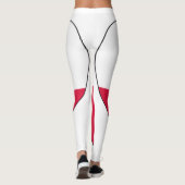 Polen-Flaggen-Herz Leggings (Rückseite)