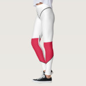 Polen-Flaggen-Herz Leggings (Links)