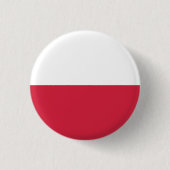 Polen-Flaggen-Knopf Button (Vorderseite)