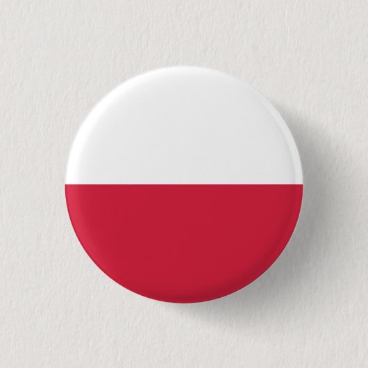 Polen-Flaggen-Knopf Button (Vorderseite)