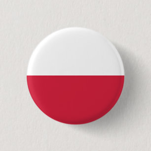 Polen-Flaggen-Knopf Button
