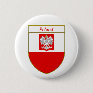 Polen-Flaggen-Schild Button