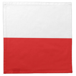 Polen-Flaggen-Serviette Serviette