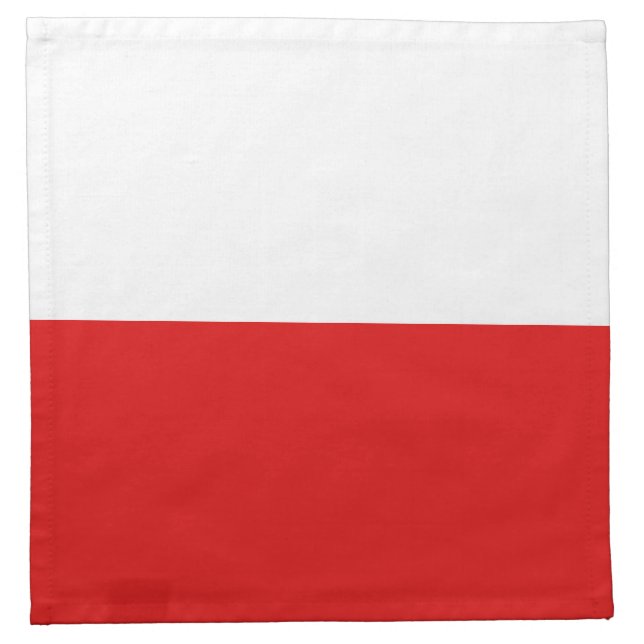 Polen-Flaggen-Serviette Serviette (Vorderseite)