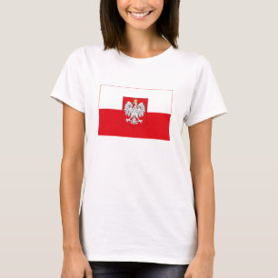 Polen-Flaggen-T - Shirt