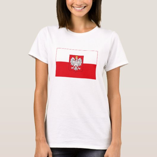 Polen-Flaggen-T - Shirt (Vorderseite)