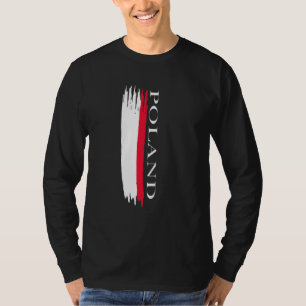 Polen Flaggenfarben Streifen T-Shirt