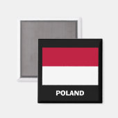 Polen* Flaggenmagnet Magnet (Vorderseite/Rückseite)