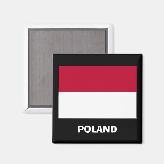 Polen* Flaggenmagnet Magnet (Vorderseite/Rückseite)