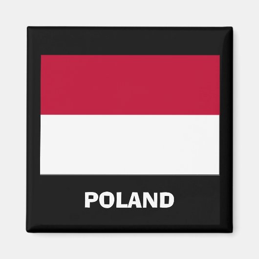 Polen* Flaggenmagnet Magnet (Vorne)