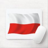 Polen Flaggenmousepad Mousepad (Mit Mouse)