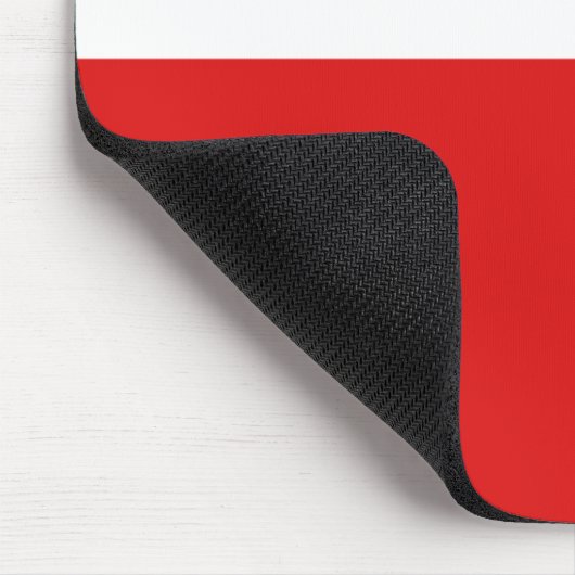 Polen Flaggenmousepad Mousepad (Ecke)