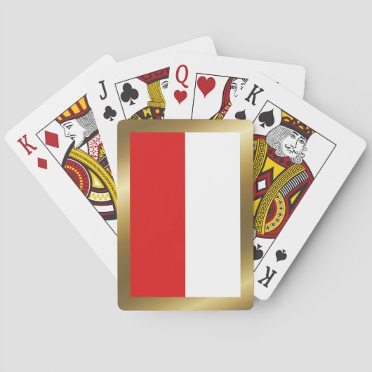 Polen - Flaggenplatzierungskarten Spielkarten (Rückseite)