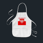 Polen Flaggenstaat Weltmeisterschaft 2022 Fußball  Kinderschürze<br><div class="desc">Polen,  polnische Flagge. Weltmeisterschaft 2022. Patriotisch. Polnischer Weißadler polnische Flagge. Polska flaga. Fügen Sie Ihren eigenen Text hinzu. Für eine Tochter,  Sohn.</div>