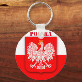Polen Flaggenstaat Weltmeisterschaft 2022 Fußball Schlüsselanhänger (Vorderseite)