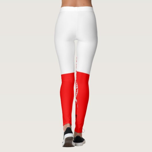 Polen Flaggenstaat Weltmeisterschaft 2026 Fußball Leggings (Rückseite)