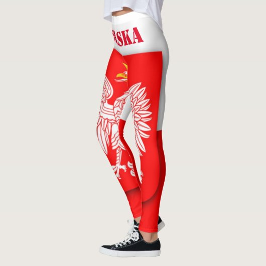Polen Flaggenstaat Weltmeisterschaft 2026 Fußball Leggings (Links)