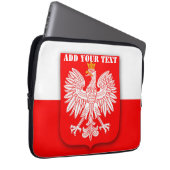 Polen Flaggenstaat Weltmeisterschaft Fußball-Fußba Laptopschutzhülle (Vorne Rechts)