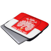 Polen Flaggenstaat Weltmeisterschaft Fußball-Fußba Laptopschutzhülle (Vorne Knopf)