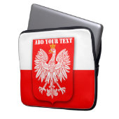 Polen Flaggenstaat Weltmeisterschaft Fußball-Fußba Laptopschutzhülle (Vorderseite Links)