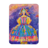 Polen Frohe Weihnachten Wesołych Świąt Geschenk Magnet (Vertikal)