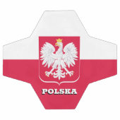 Polen Fußball, Emblem & Polnische Flagge / Sport Fußball (Flach)