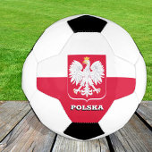 Polen Fußball, Emblem & Polnische Flagge / Sport Fußball