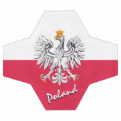 Polen - Fußball und Polnische Flagge / Sport (Flach)