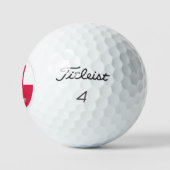 Polen Golfbälle, polnische Flaggengolfer / Patriot Golfball (Logo)
