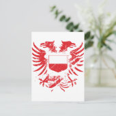 Polen grunged postkarte (Stehend Vorderseite)