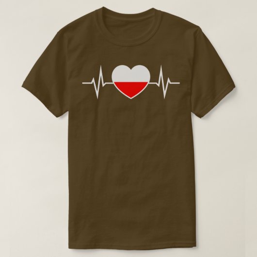 Polen - Herzrhythmus 1 T-Shirt (Design vorne)