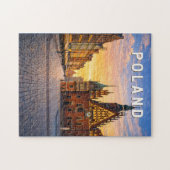 Polen Illustration Reise Kunst Vintage Puzzle (Horizontal)