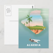 Polen Illustriertes Reiseplakat. Postkarte (Vorne/Hinten)